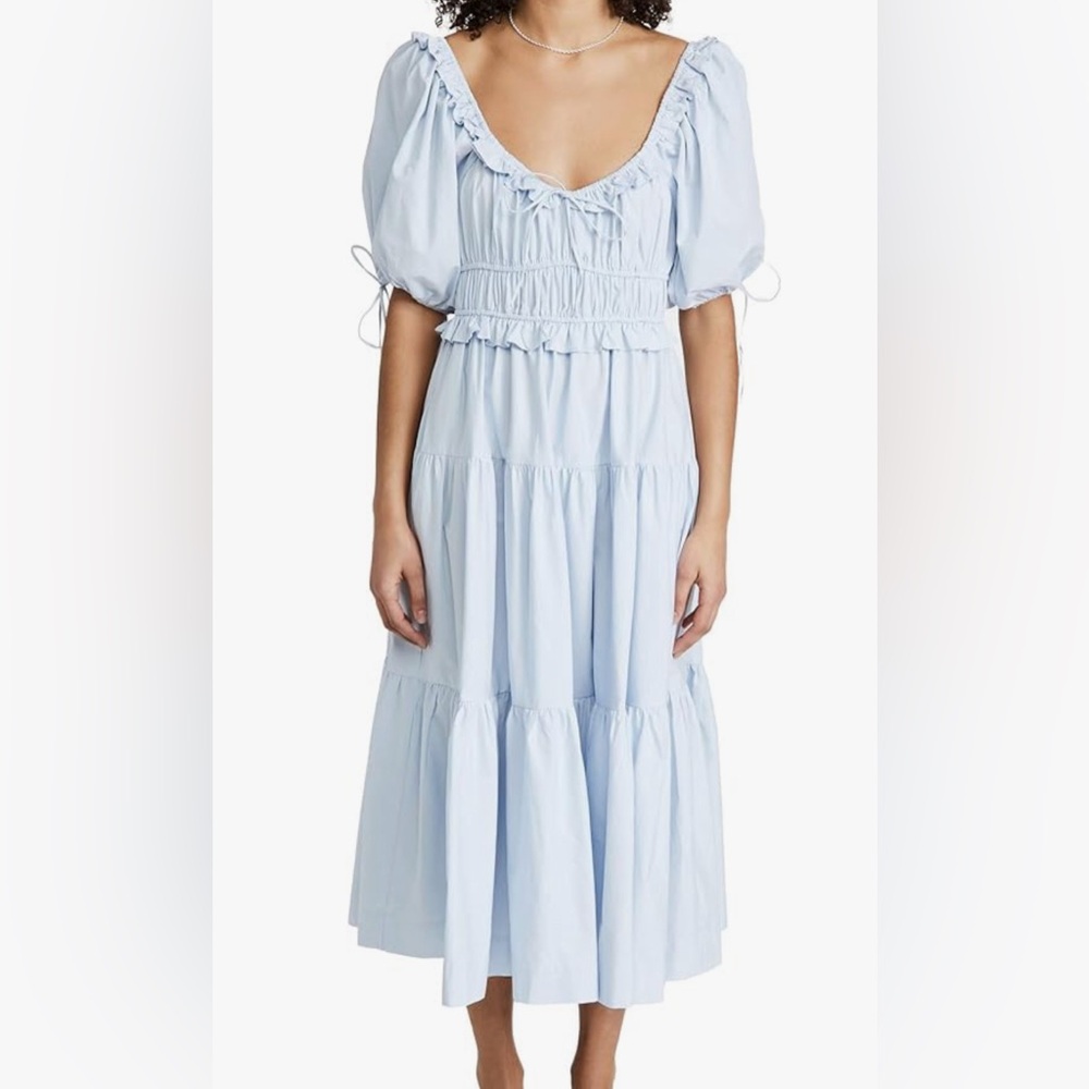 Beautiful blue tiered dress